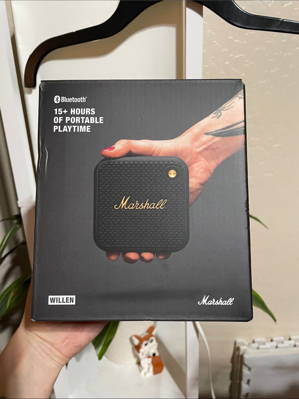 Marshall Willen Bluetooth Speaker - Black with Gold Accent